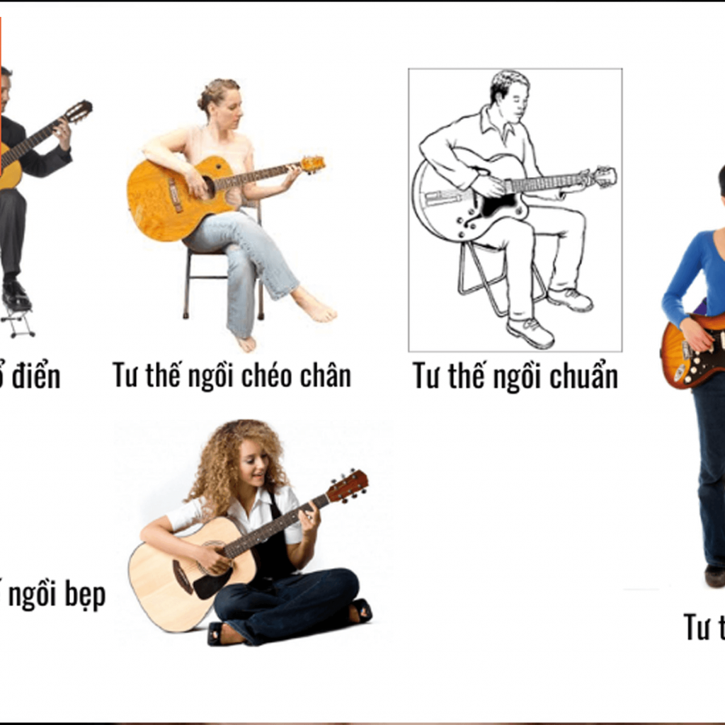 Tư thế đàn guitar của các thể loại guitar khác nhau